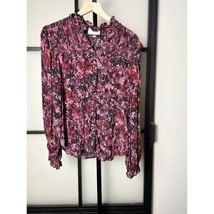 GILNER FARRAR Riley Ruffle Top Size Large